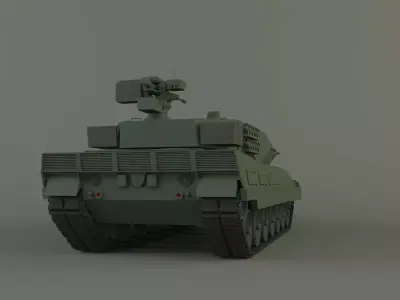 Leopard 2A6 military tank 3D model