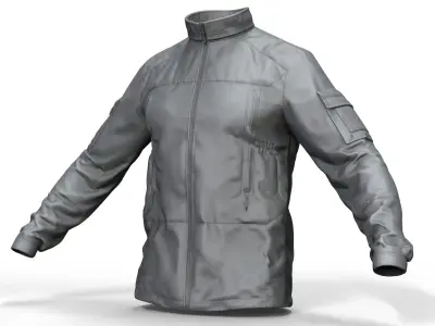 PCU Level 5 Softshell Jacket - High Poly  3D model