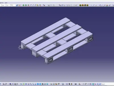 EURO PALETTE 80x120 3D model