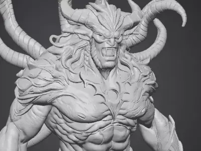 Titan STL DnD Tabletop Miniature 3D Print Model  3D print model