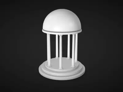 A Rotunda - Dome Low-poly 3D model