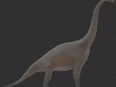 Brachiosaurus dinosaur Low-poly 3D model