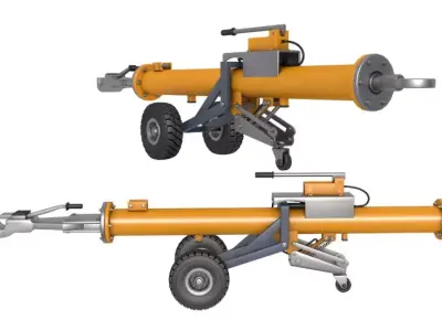 Aircraft Towbar 3D model