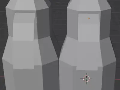 Low-Poly Jetpack pair of missiles 3D print model