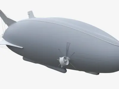 Hybrid Air Vehicle Airlander 3D model