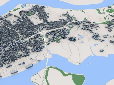 Charleston City South Carolina United States 3D model