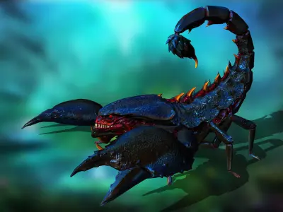 Giant scorpion Low-poly 3D model