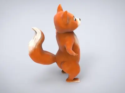 CARTOON CAT Low-poly 3D model