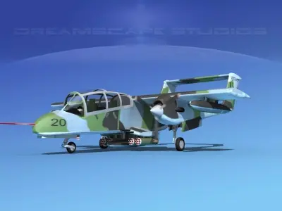 Rockwell OV-10 Bronco USMC 3 3D model