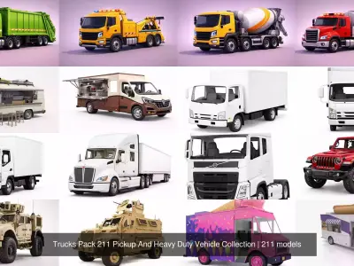 Trucks Pack 211 Pickup And Heavy Duty Vehicle Collection