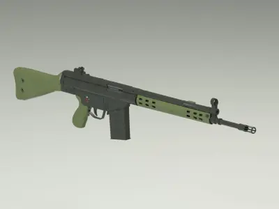 G3 Rifle 3D model 3D model