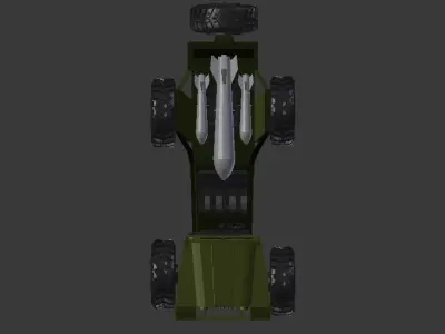 War Jeep Low-poly 3D model purchase