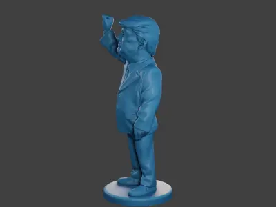 Donald Trump Injured Ear 3D print model