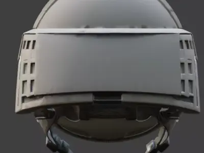 Tactical Ballistic Flight Helmet 3D Model Low-poly 3D model