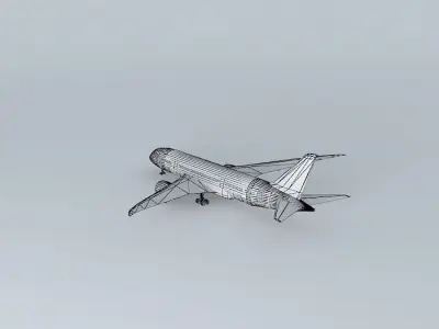 Boeing 787 at Boeing Field Free 3D model