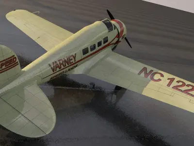 Lockheed Model 9 Orion - UC-85 3D model