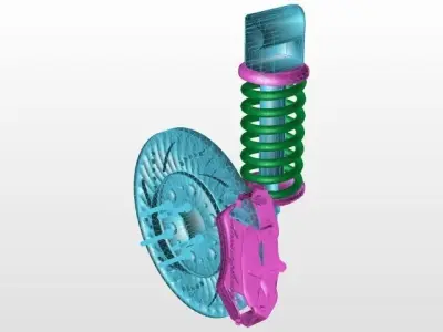 Disk Brake Free 3D model