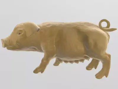 Cochon pig 3D print model