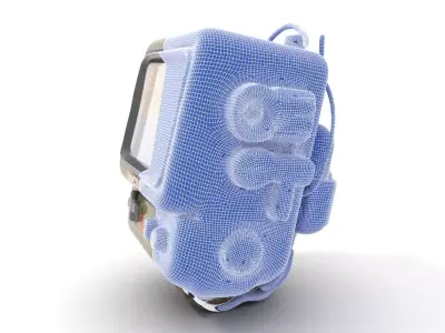 RetroFuturistic Wrist Device Model Pack Low-poly 3D model