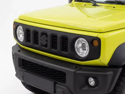 Modern Suzuki Jimny Fourth Generation SUV Low-poly 3D model