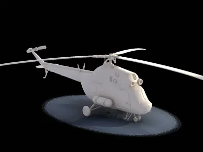 MI-2 helicopter 3D print model
