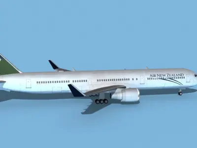 Boeing 767-400 Air New Zealand 3D model