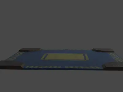 Old Y2J Landing Pad Low-poly 3D model