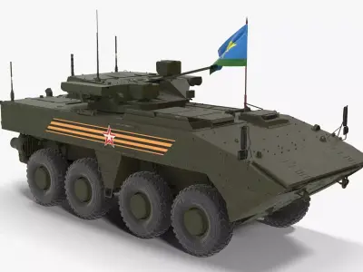 VPK-7829 Bumerang Green Clean Logo Low-poly 3D model