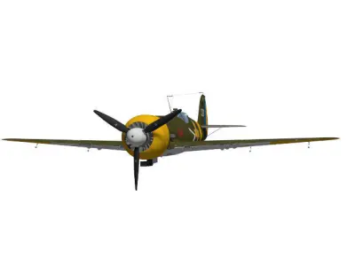 IAR81C wwii fighter plane 3D model