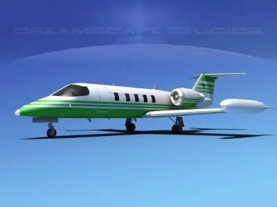 Gates Bombardier Learjet 35 V04 3D model