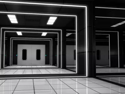 Sci Fi Corridor 3D model 179