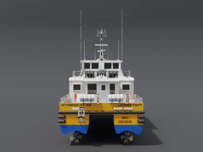 Offshore Supply Vessel 3D model buy