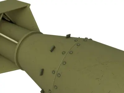Little Boy Atomic Bomb 3D model