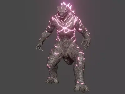 Godzilla Evolved Low-poly 3D model