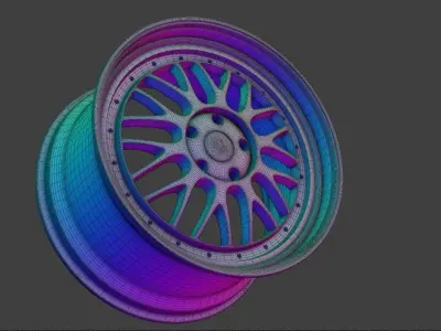 AMAZE II R-SPEC Car Rim 3D Model Free 3D model
