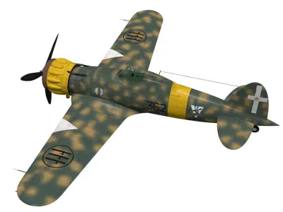 macchi mc200 saetta 3D model