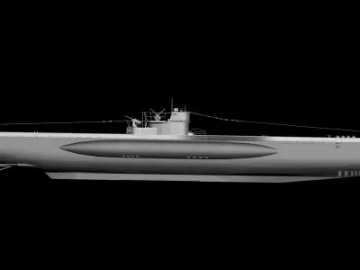 Type VII-C - Uboat 3D model
