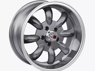Legendary Wheel Co Minilite LW80 Charcoal 3D model