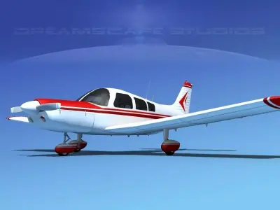 Piper PA-28-235 Cherokee  V15 3D model