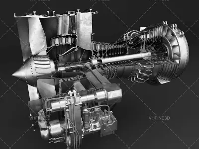 SolidWorks cfm56-7b Complete model 3D model