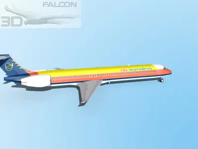 Falcon3D MD-80 Air Jamaica 3D model
