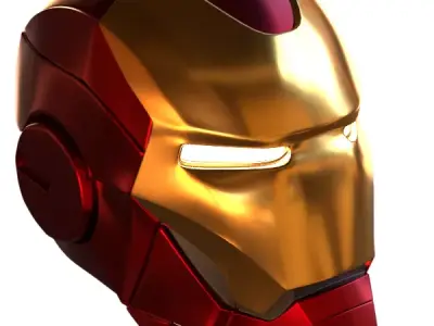 High resolution ironman helmet model Free 3D model