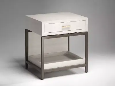 8479-Nightstand bedside table with drawer Free 3D model