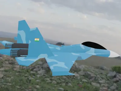 SU 30 MK Plane 3D model