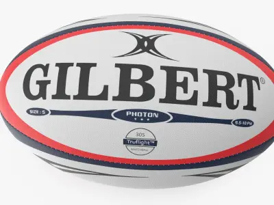 Rugby Balls Collection 3 3D model
