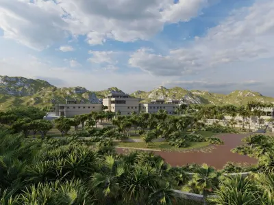 Medieval Castle Babel 3D model