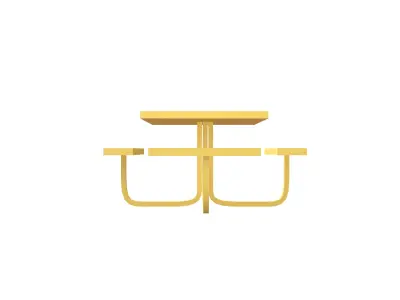 Park Table v1 003 Low-poly 3D model