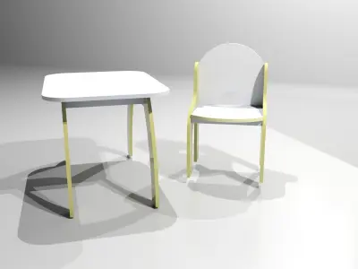 A set of children furniture Free 3D model