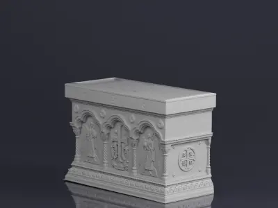 001576 raw 3d scan of a church altar Free 3D model