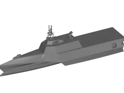 Warship USS INDEPENDENCE 3D model